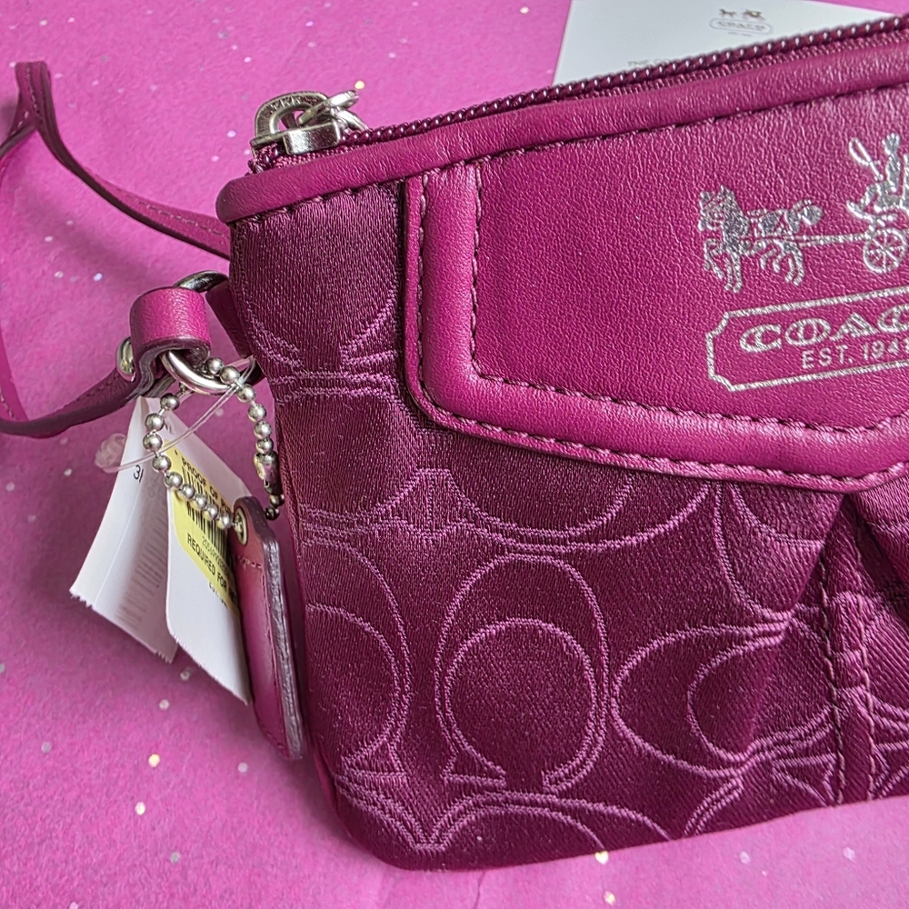 NWT Coach Wristlet Y2k Berry